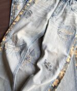 Blue Side-Detail Jeans — 345 - view 3