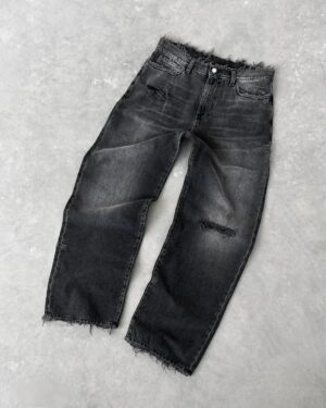 Panelled Wide-Leg Jeans — 5110 - view 2