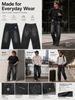 Black Star-Pocket Jeans — 7049黑 - view 22
