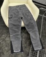 Grey and Black Patchwork Jeans — 0031 - view 3