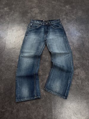 Blue Washed Denim Jeans — 0042 - view 1