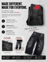 Panelled Wide-Leg Jeans — 5110 - view 33