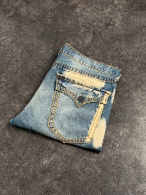 Blue Distressed Detail Jeans — 1105 - view 1