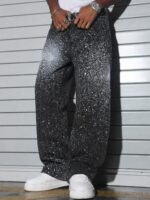 Black Paint-Effect Jeans — 317 - view 2
