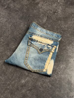 Blue Distressed Detail Jeans — 1105 - view 2
