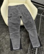Grey and Black Patchwork Jeans — 0031 - view 2