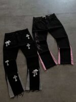 Panelled Denim Jeans — 320 - view 10