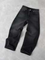 Grey Washed Wide-Leg Jeans — 0112 - view 21