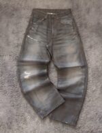 Grey Washed Panelled Jeans — 0025 - view 1