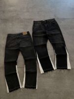 Panelled Denim Jeans — 320 - view 2