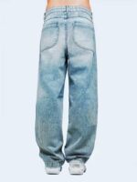 Grey Washed Wide-Leg Jeans — 0112 - view 35