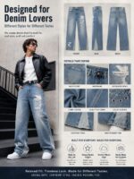 Blue Distressed Wide-Leg Jeans — 0008 - view 11