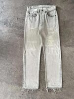 Light Grey Drawstring Wide-Leg Trousers — 283 - view 1