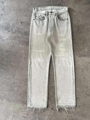 Light Grey Drawstring Wide-Leg Trousers — 283 - view 1