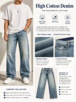 Blue Washed Pocket-Detail Jeans — 0061 - view 28