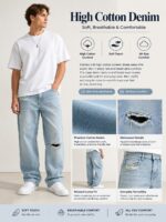 Panelled Wide-Leg Jeans — 5110 - view 23
