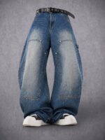 Washed Panelled Jeans — 0030 - view 5