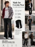 Panelled Denim Jeans — 320 - view 26