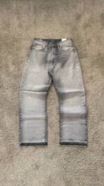 Grey Panelled Wide-Leg Jeans — 0024 - view 4