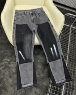Grey and Black Patchwork Jeans — 0031 - view 8