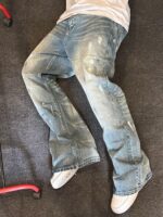 Grey Distressed Wide-Leg Jeans — 0035 - view 6