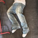 Grey Distressed Wide-Leg Jeans — 0035 - view 3