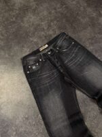 Black Washed Denim Jeans — 0042黑 - view 5