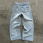 Light Blue Graphic Jeans — GLS01 - view 2