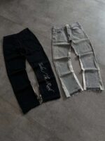 Panelled Denim Jeans — 320 - view 12