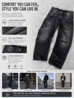 Panelled Wide-Leg Jeans — 5110 - view 39