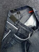 Blue Contrast-Stitch Jeans — 284 - view 16