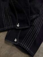 Black Contrast-Stitch Wide-Leg Jeans — 316 - view 14