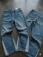 Blue Embellished Jeans — 99402 - view 16