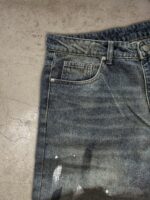 Grey Distressed Wide-Leg Jeans — 0035 - view 9
