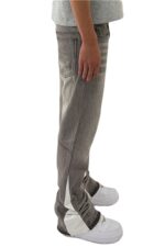 Grey Side-Panel Wide-Leg Jeans — 0015 - view 18