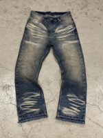 Blue Washed Wide-Leg Jeans — 0007 - view 4