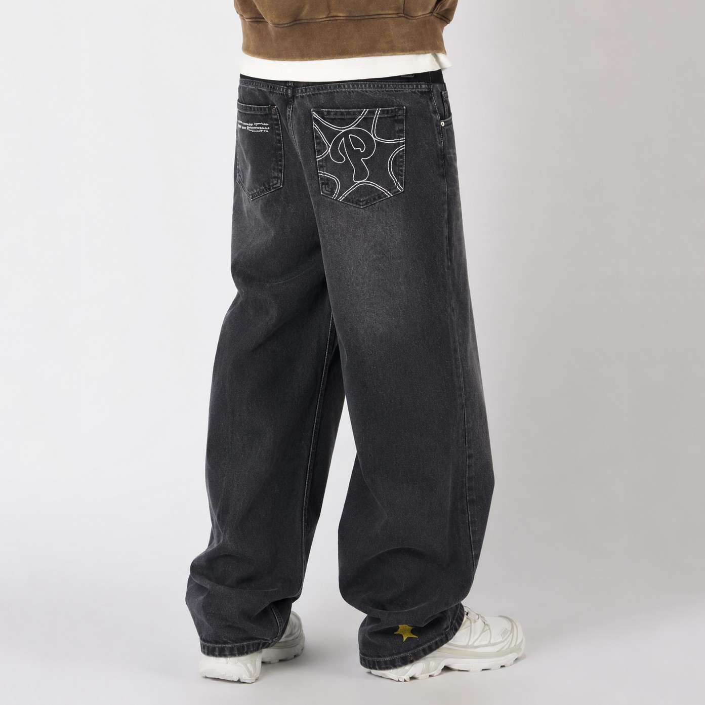 Black Star-Pocket Jeans — 7049黑 - view 1