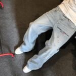 Light Blue Graphic Jeans — GLS01 - view 10
