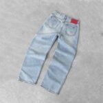 Panelled Wide-Leg Jeans — 5110 - view 5