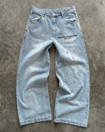 Light Blue Graphic Jeans — GLS01 - view 4