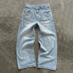 Light Blue Graphic Jeans — GLS01 - view 1