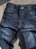 Dark Blue Panelled Jeans — 0060 - view 10