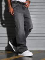 Panelled Wide-Leg Jeans — 5110 - view 37