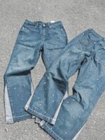 Blue Embellished Jeans — 99402 - view 10