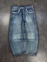 Blue Contrast-Stitch Jeans — 284 - view 3