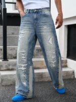 Washed Denim Jeans — 0016 - view 7