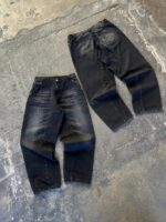 Blue and Black Patchwork Jeans — 268 - view 2