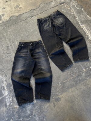 Blue and Black Patchwork Jeans — 268 - view 2