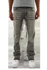Grey Side-Panel Wide-Leg Jeans — 0015 - view 14
