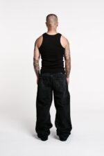 Black Embellished Wide-Leg Jeans — 0026 - view 4